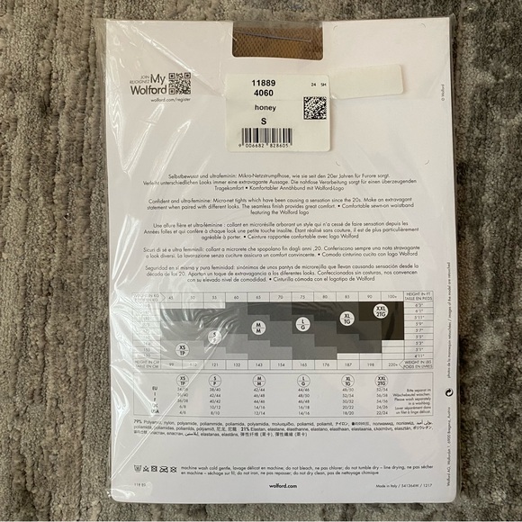 ⭐️HP⭐️ BNWT Wolford Micro-Net Tights - Picture 9 of 9